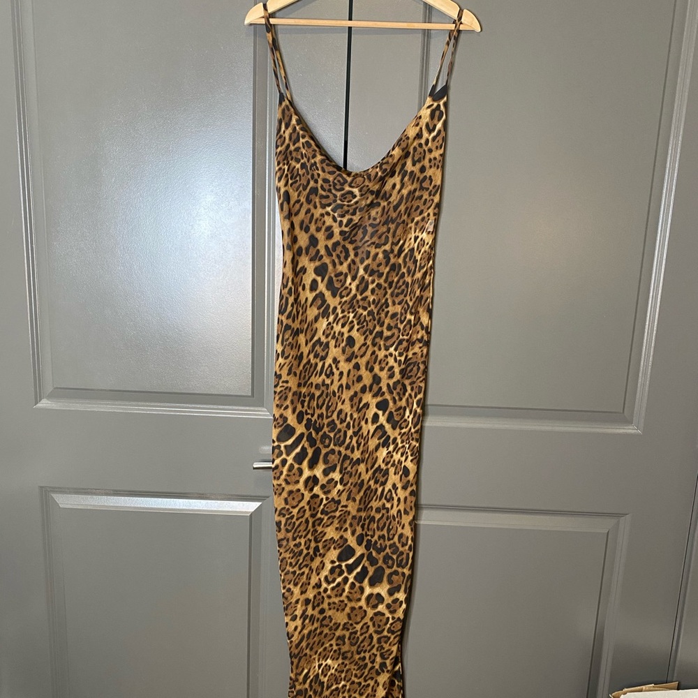 Leopard Print Maxi Dress